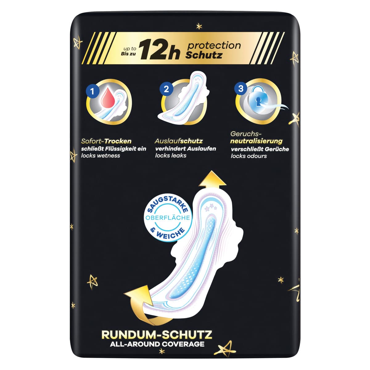 Produktbild Always ultra Damenbinden Secure Night Extra mit Flügeln BigPack  2 von 6