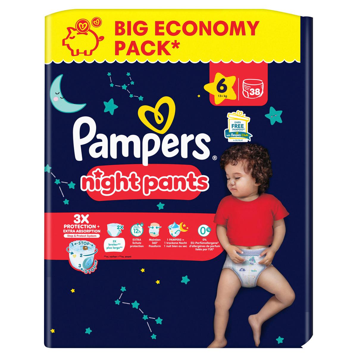 Produktbild Pampers Windeln Night Pants Gr.6 Big Pack 13kg+ 3 von 10