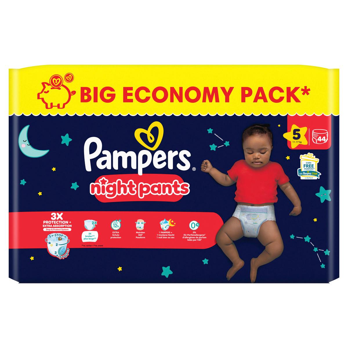 Produktbild Pampers Windeln Night Pants Gr.5 Big Pack 11-17kg  2 von 10
