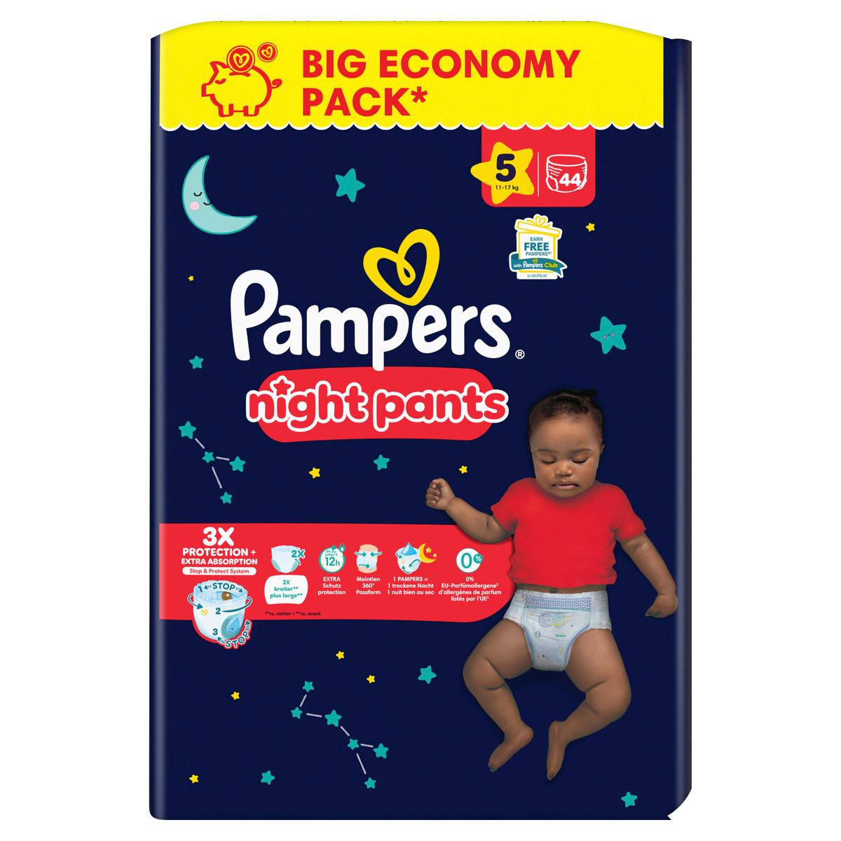 Produktbild Pampers Windeln Night Pants Gr.5 Big Pack 11-17kg  3 von 10