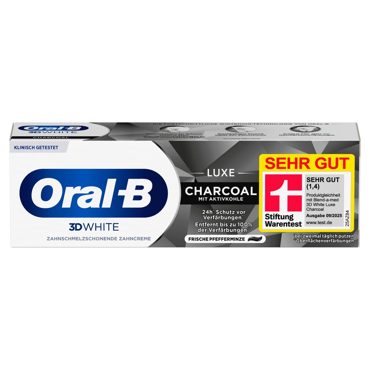 Oral-B Zahnpasta 3D White Luxe Charcoal 