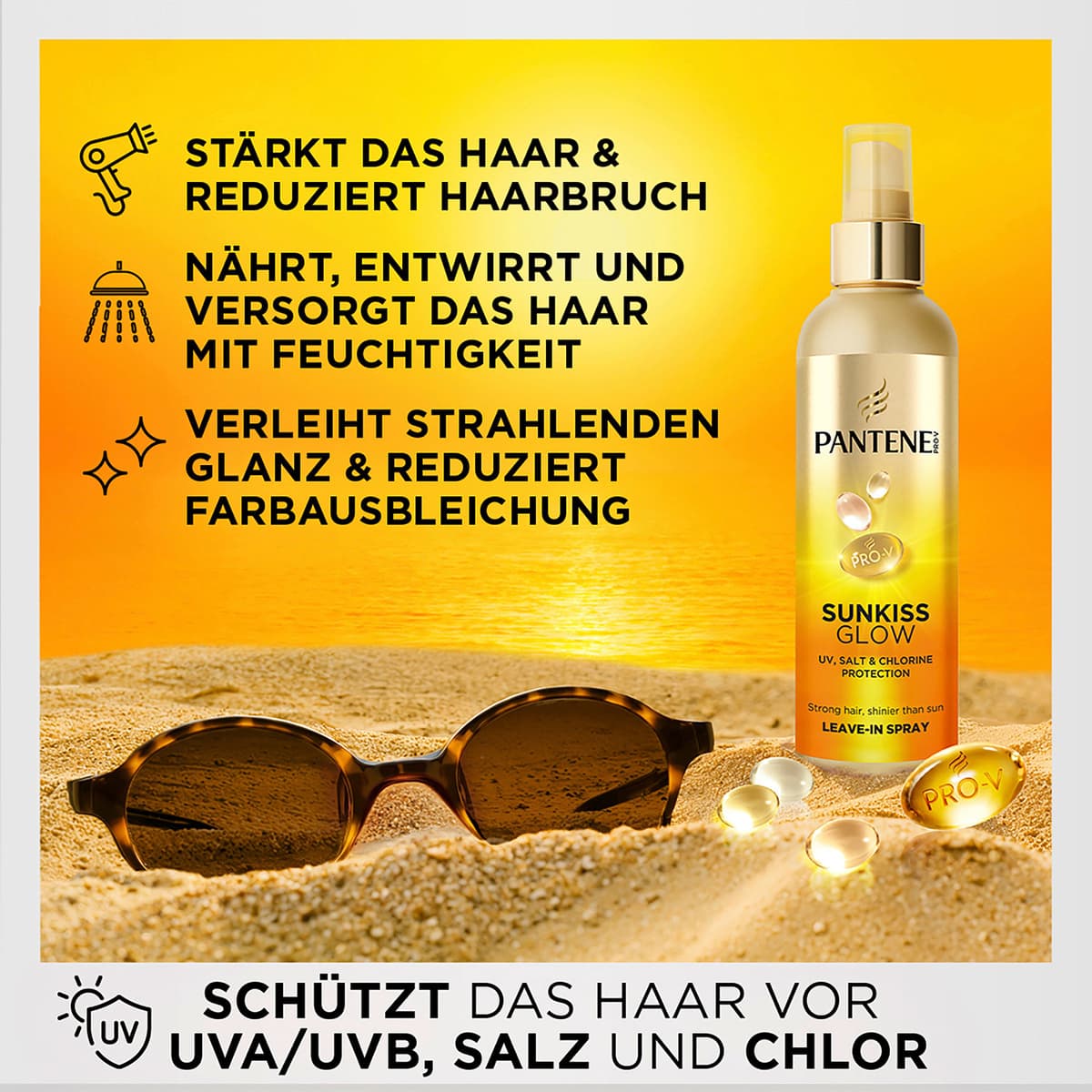 Produktbild Pantene Pro-V Sunkiss Glow Leave-In Serum  7 von 8