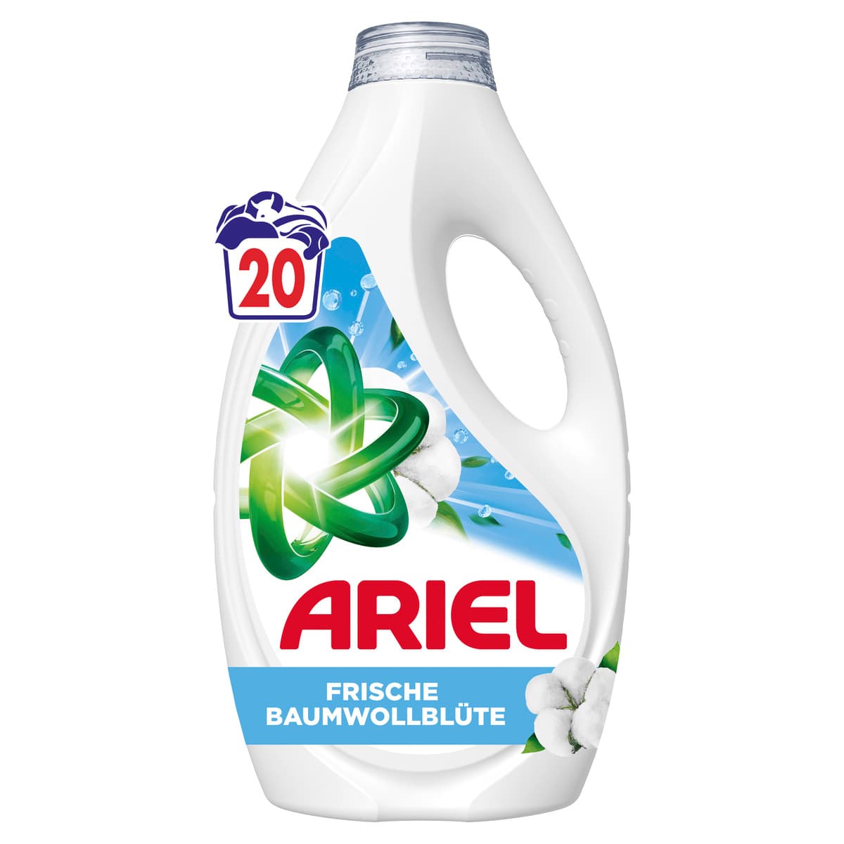 Ariel Vollwaschmittel Flüssig Frische Baumwollblüte 20WL