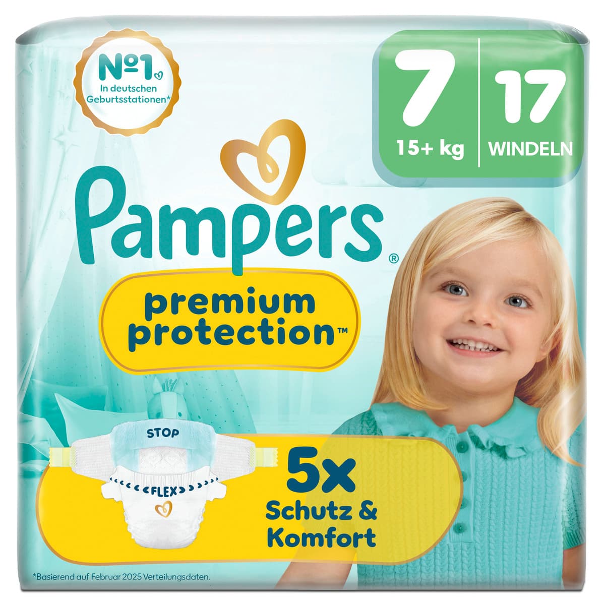Pampers Premium Protection Windeln Gr.7 Extra Large 15+kg