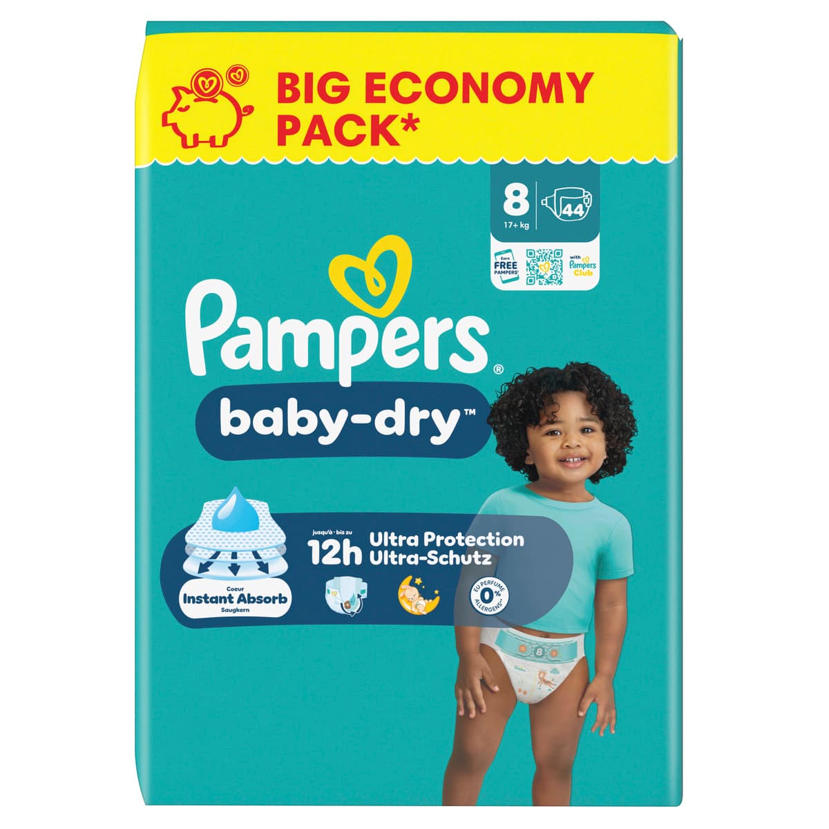 Pampers Baby Dry Windeln Gr.8 Extra Large 17+kg Big Economy Pack