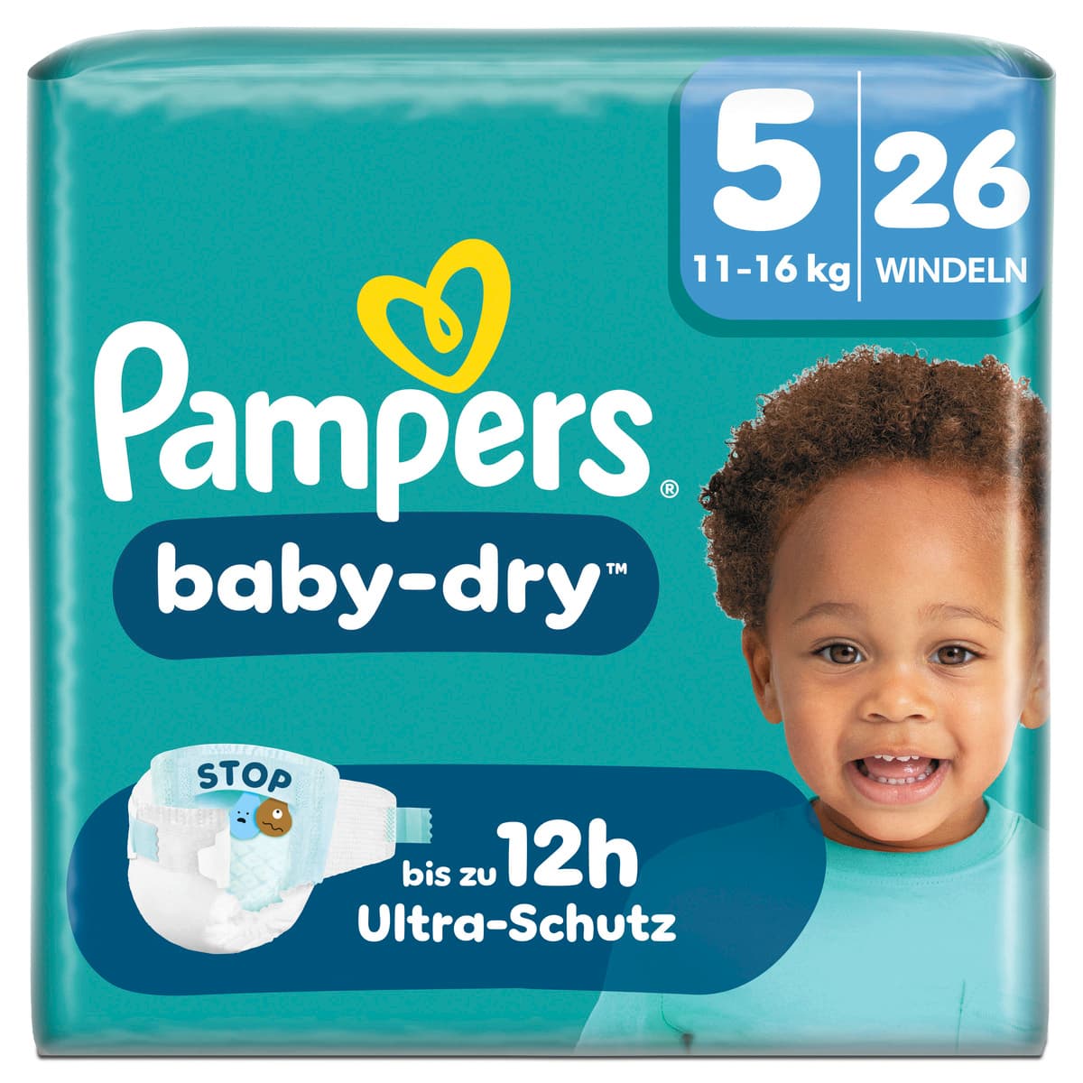 Pampers Baby Dry Windeln Gr.5 Junior 11-16kg