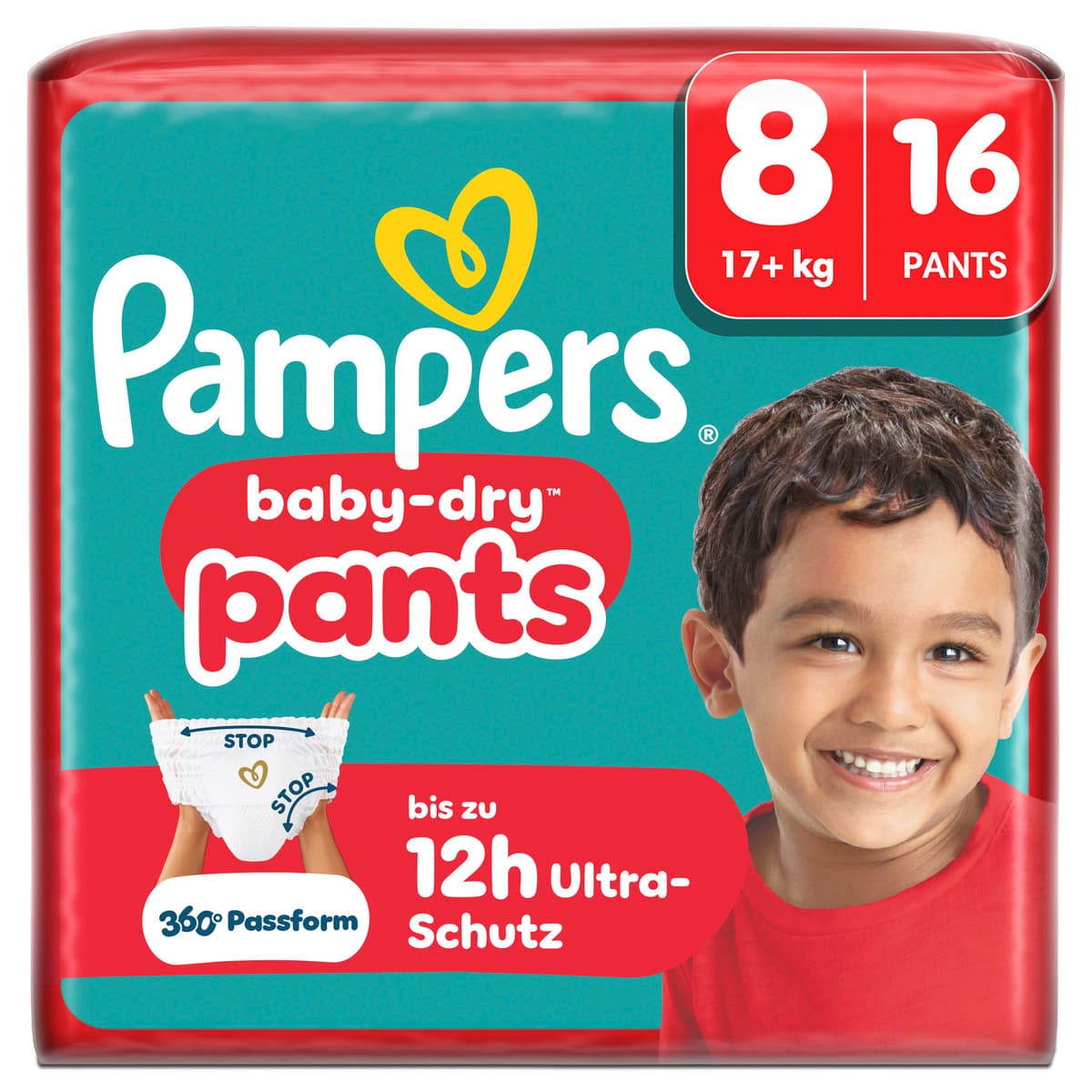 Pampers Baby Dry Pants Windeln Gr.8 Extra Large 17+kg 