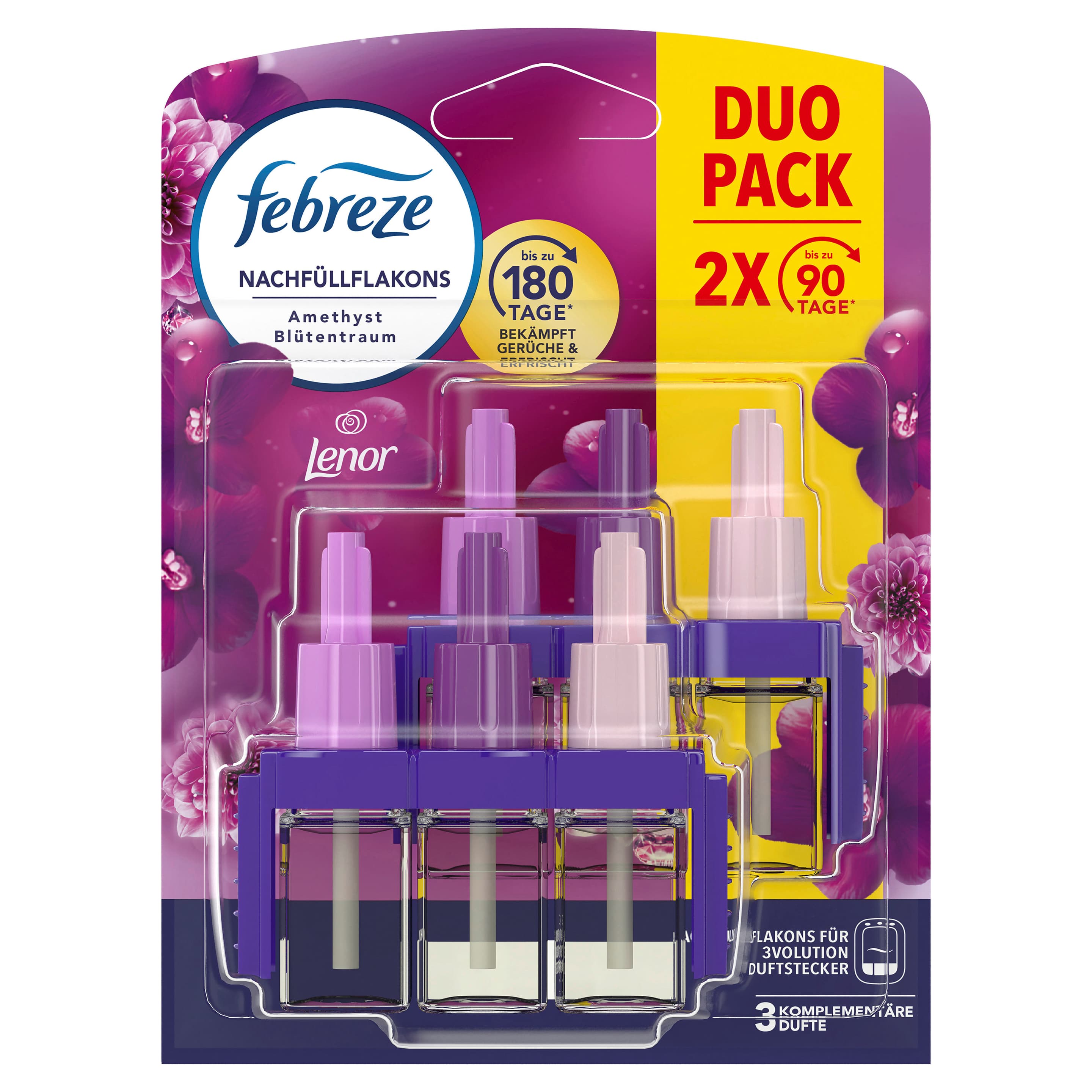 Febreze 3Volution Duftstecker Nachfüllflakon Lenor Amethyst Duo