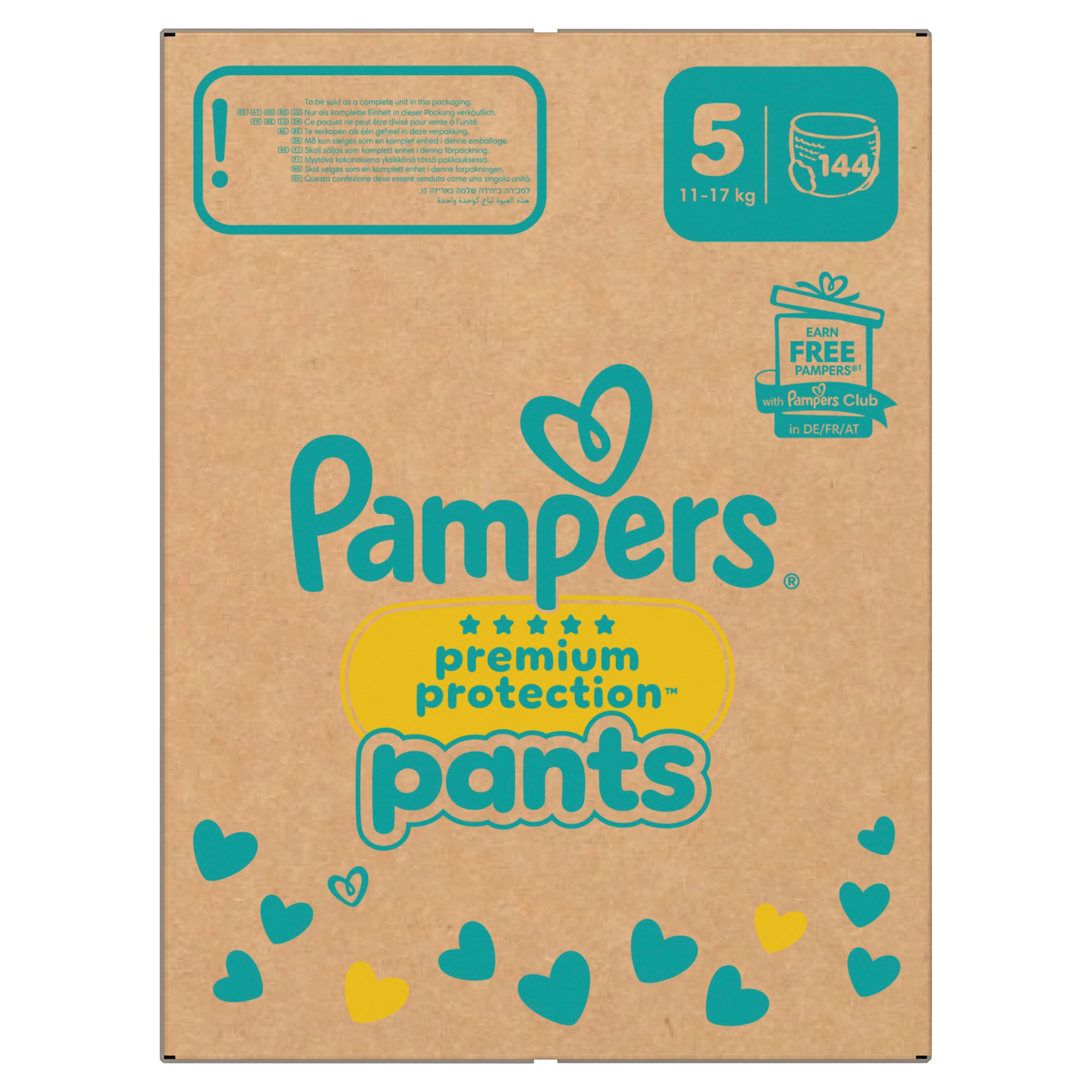 Pampers Premium Protection Pants Windeln Gr.5 12-15kg Montasbox