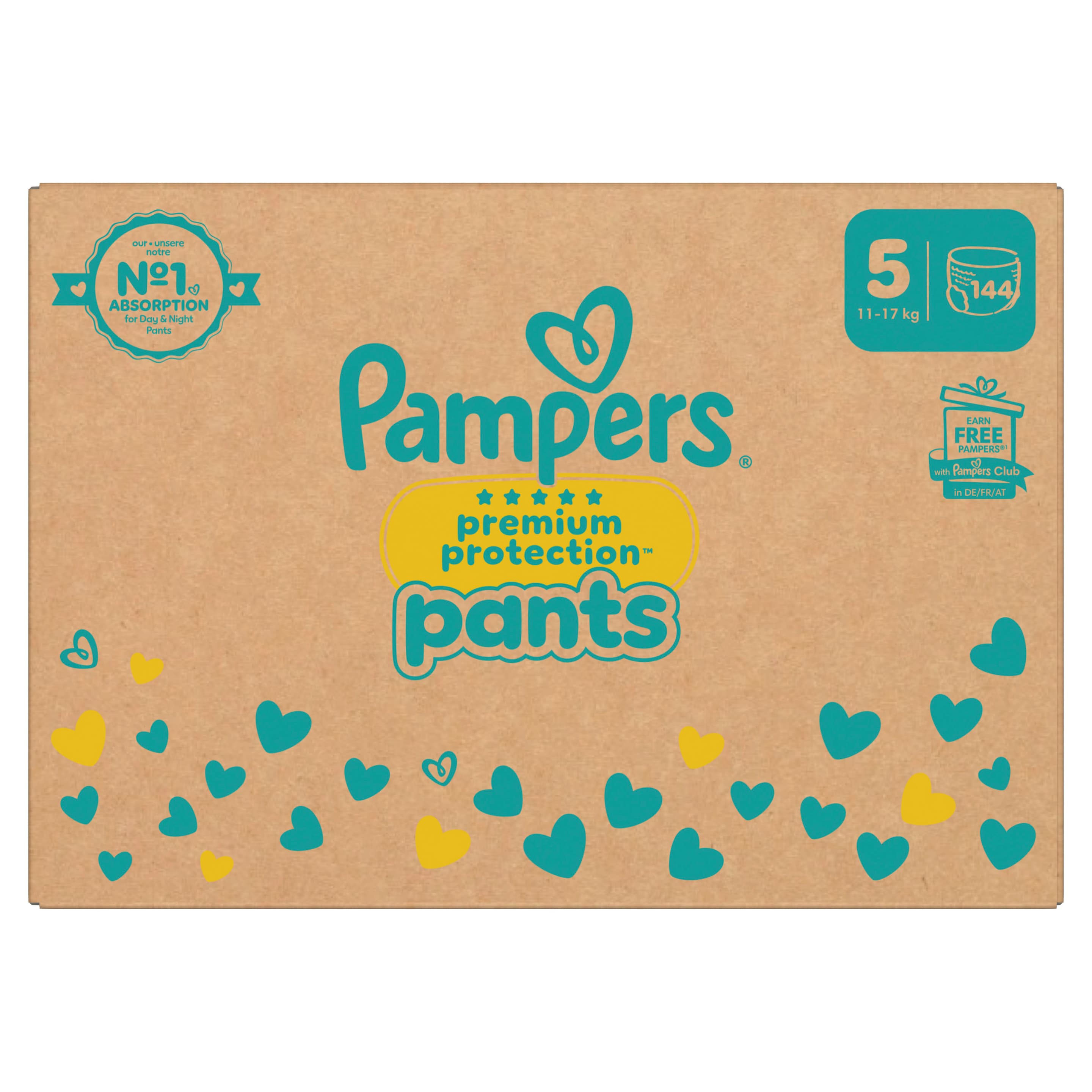 Pampers Premium Protection Pants Windeln Gr.5 12-15kg Montasbox