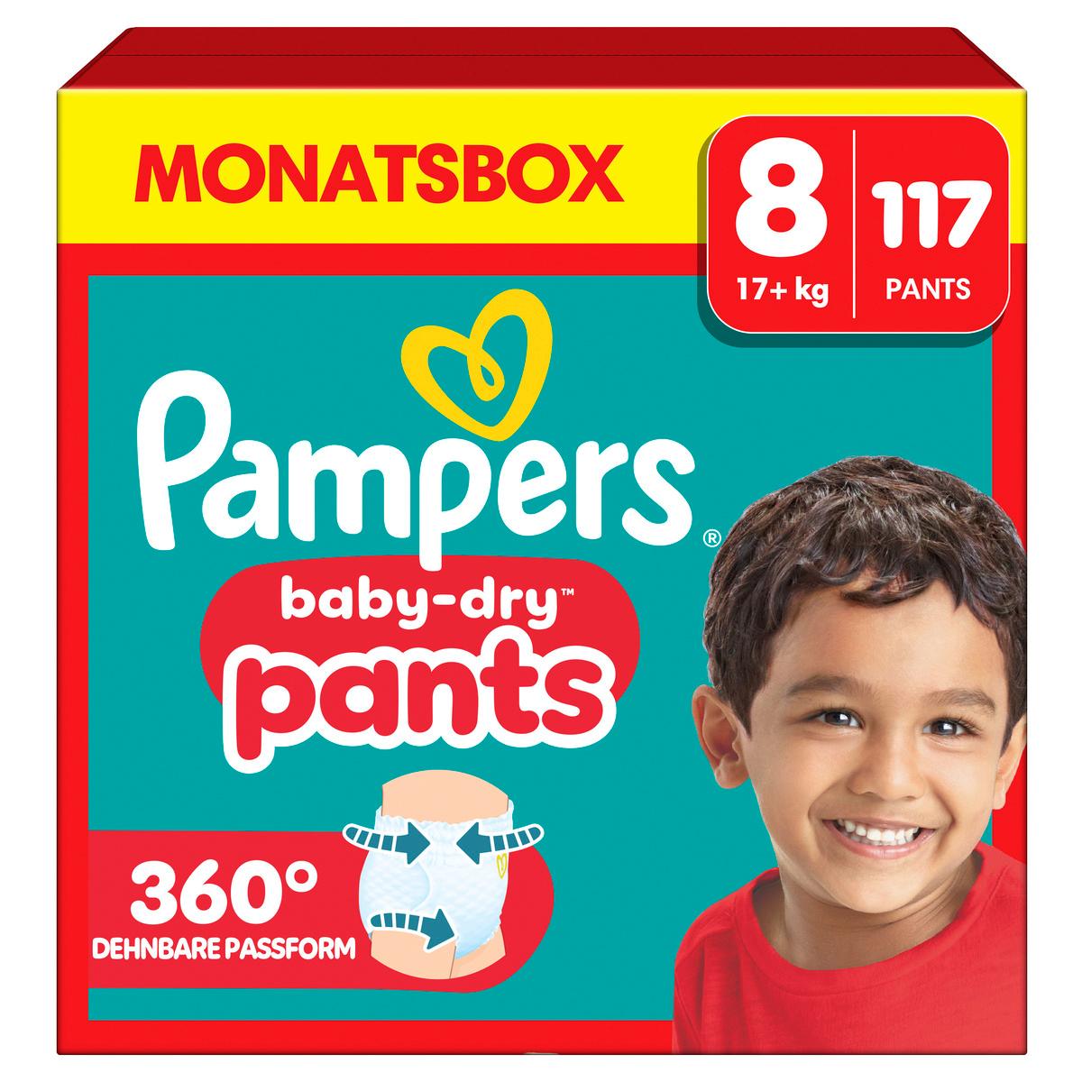 Pampers Baby Dry Pants Gr. 8 17+kg Monatsbox