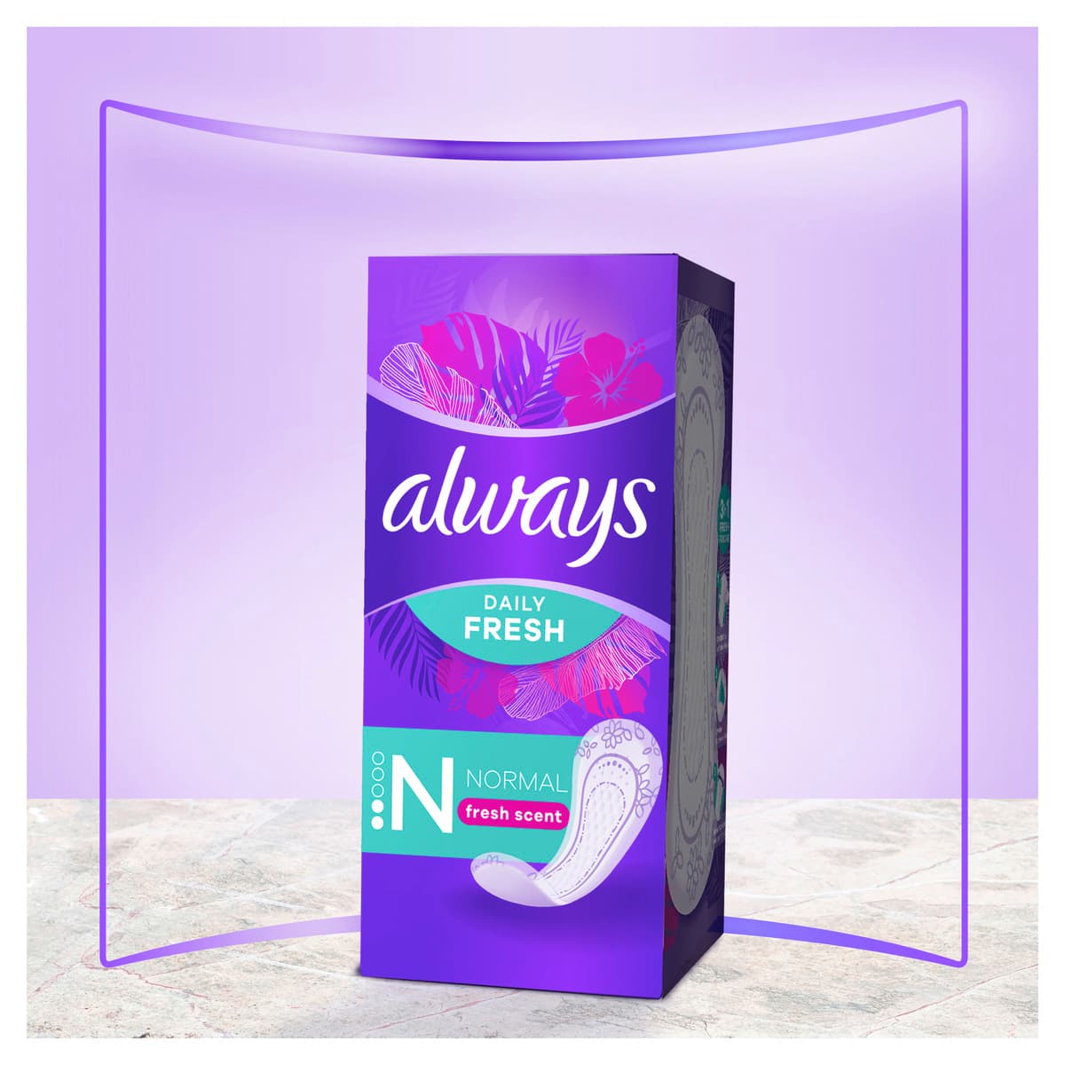 Produktbild Always DAILY Slipeinlagen Fresh Normal mit Frischeduft BigPack 56 Stück 8 von 11