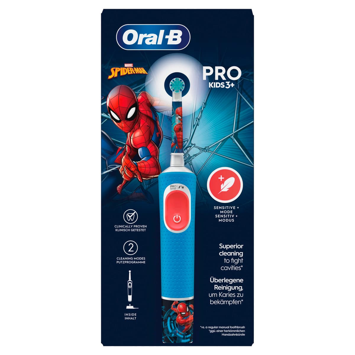 Oral-B Vitality Elektrische Zahnbürste Pro 103 Kids Spiderman