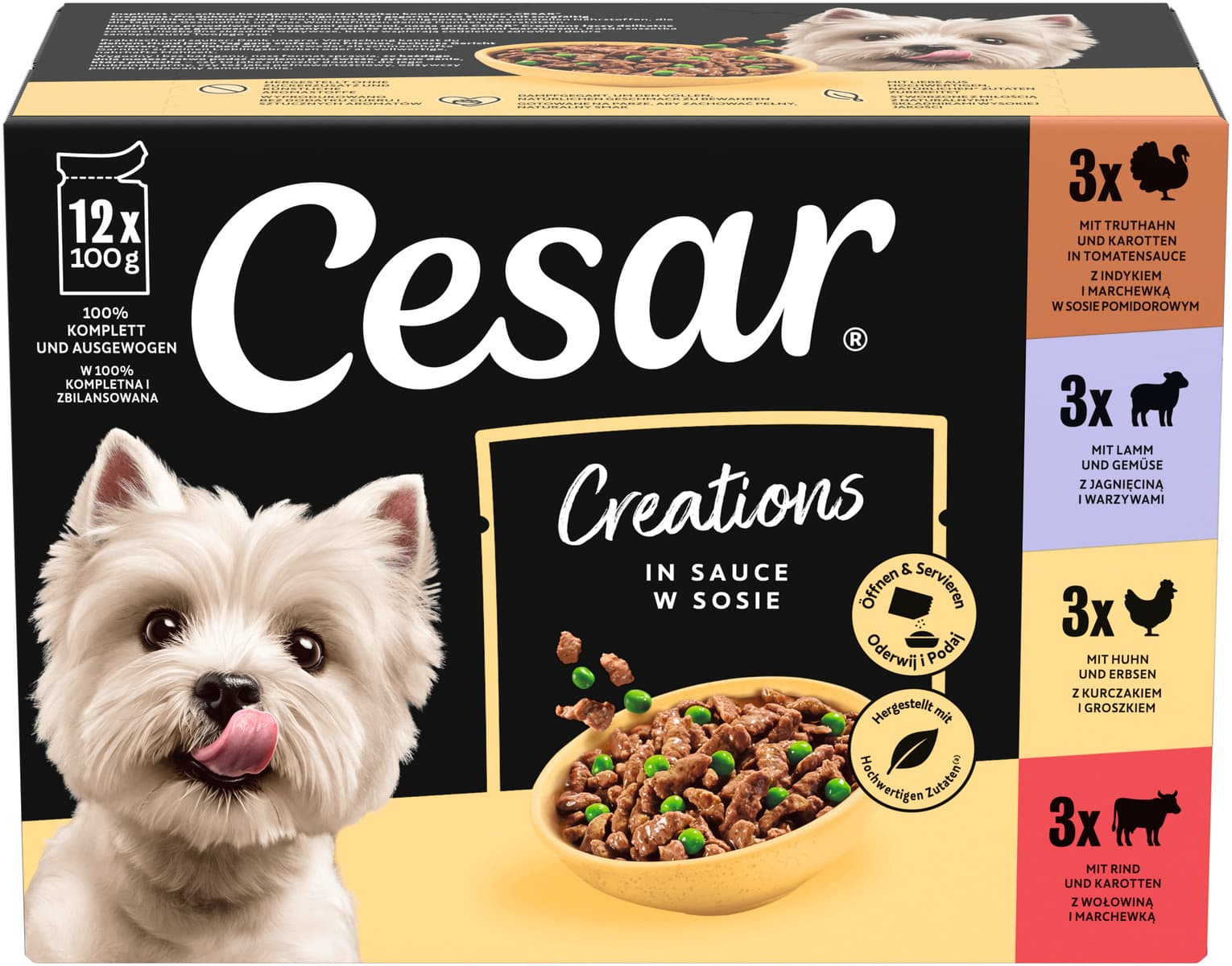 CESAR® CREATIONS in Sauce Multipack 12x100g