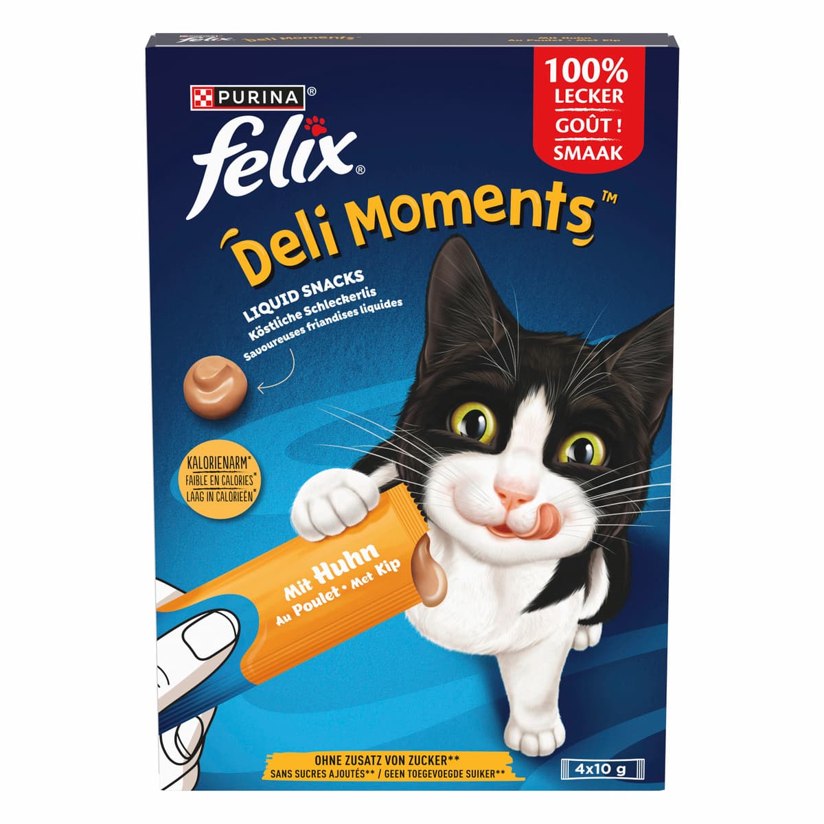FELIX Deli Moments Köstliche Schleckerli für Katzen mit Huhn