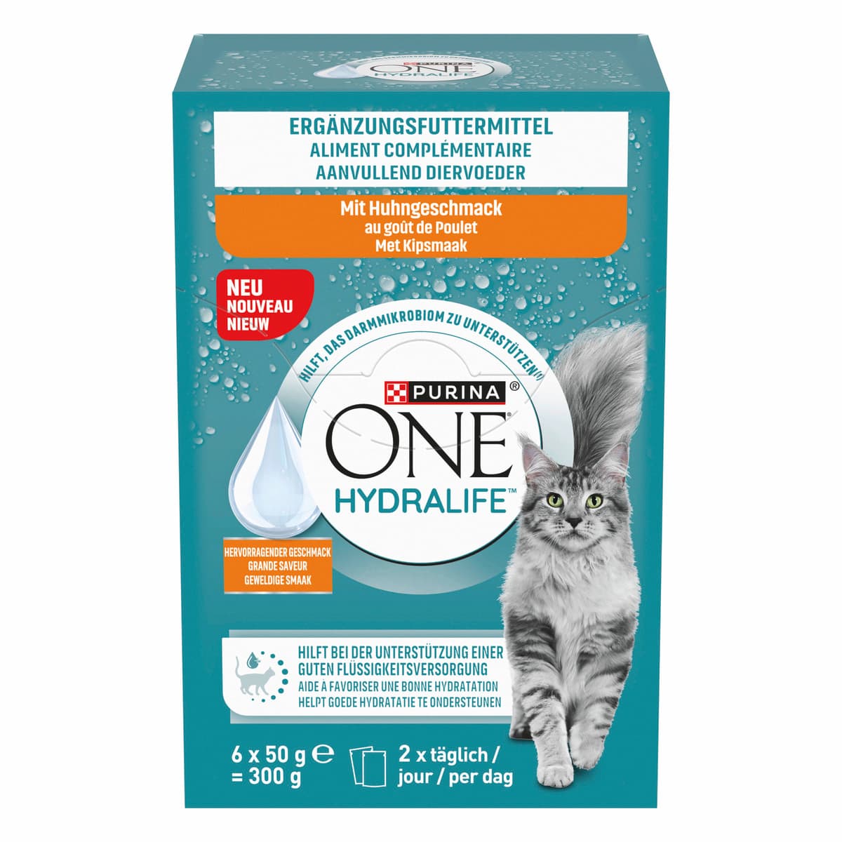 PURINA ONE Katzennassfutter Hydralife Huhn 6x50g
