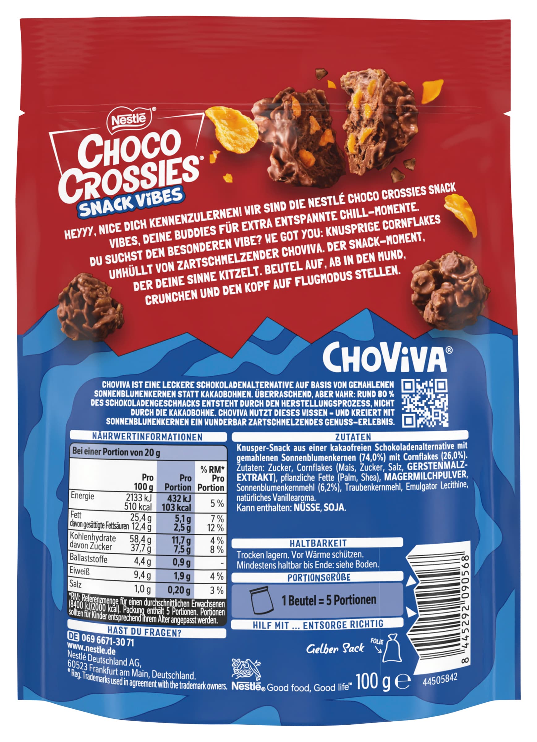 Nestlé Choco Crossies Snack Vibes Classic 