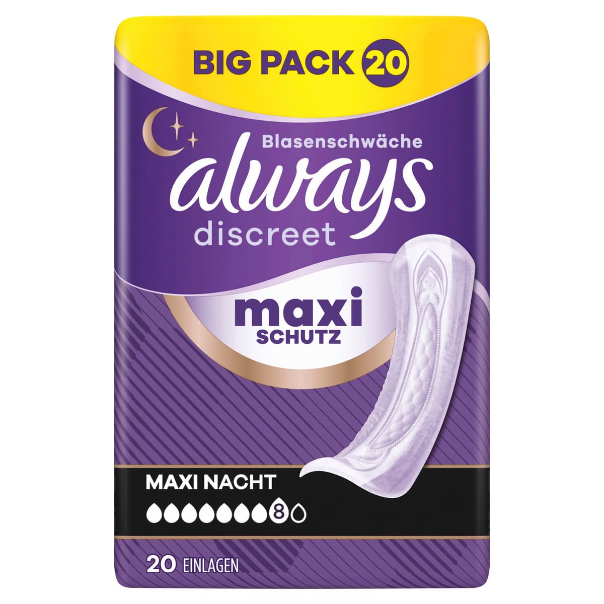 Always Discreet Inkontinenz Ultimate Nacht Big Pack 