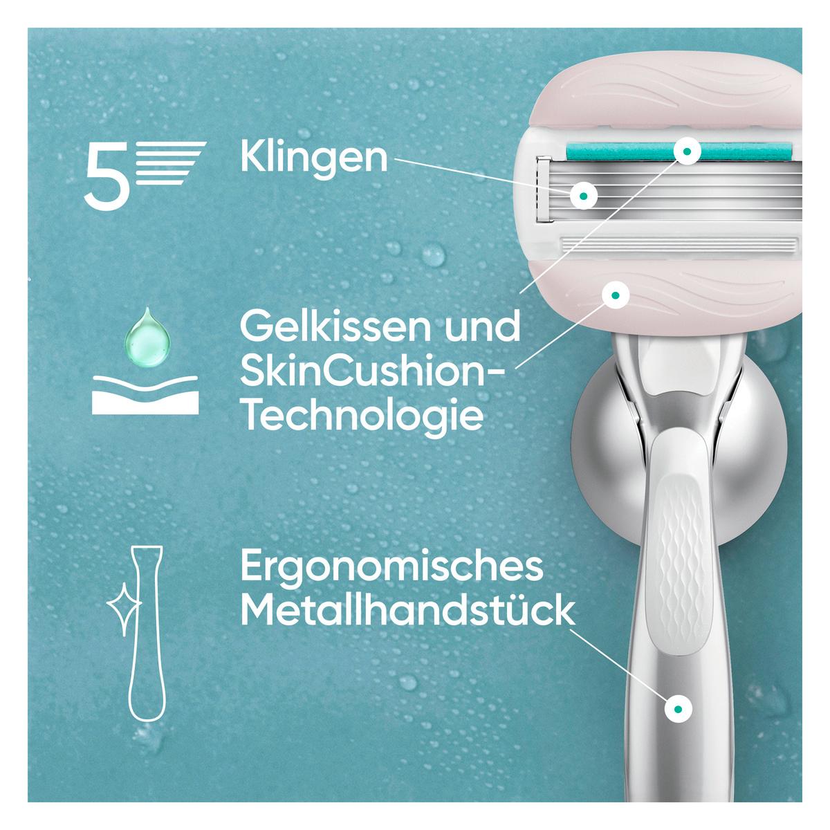 Produktbild Gillette Venus Rasierer Pro Comfortglide Sensitive mit 3Klingen + Duschhänger  4 von 9