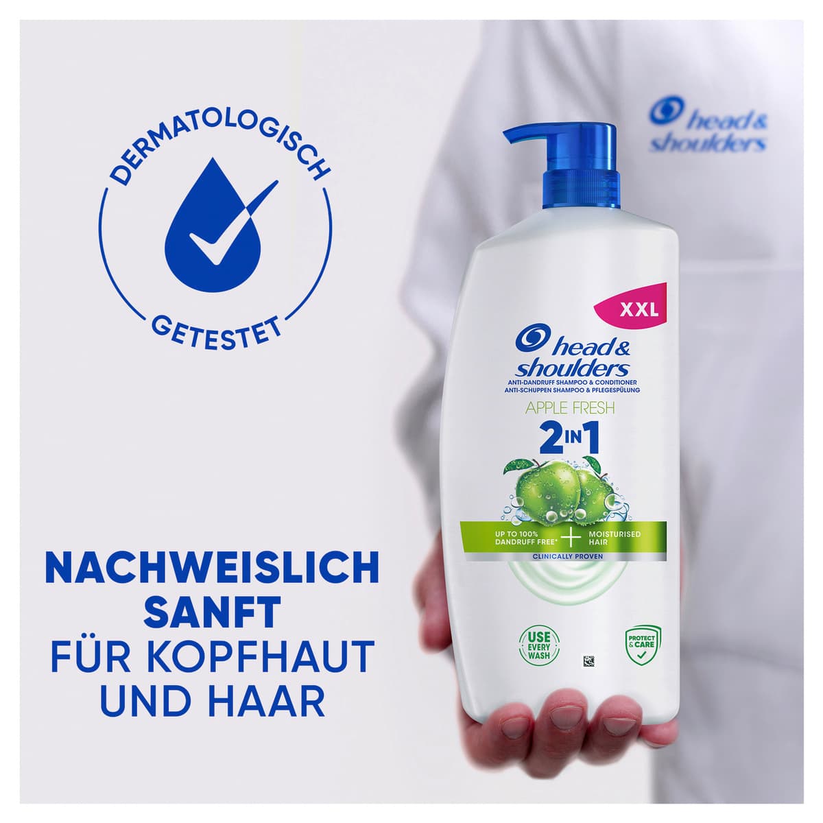 Produktbild Head & Shoulders Anti Schuppen Haarshampoo 2in1 apple fresh 6 von 16