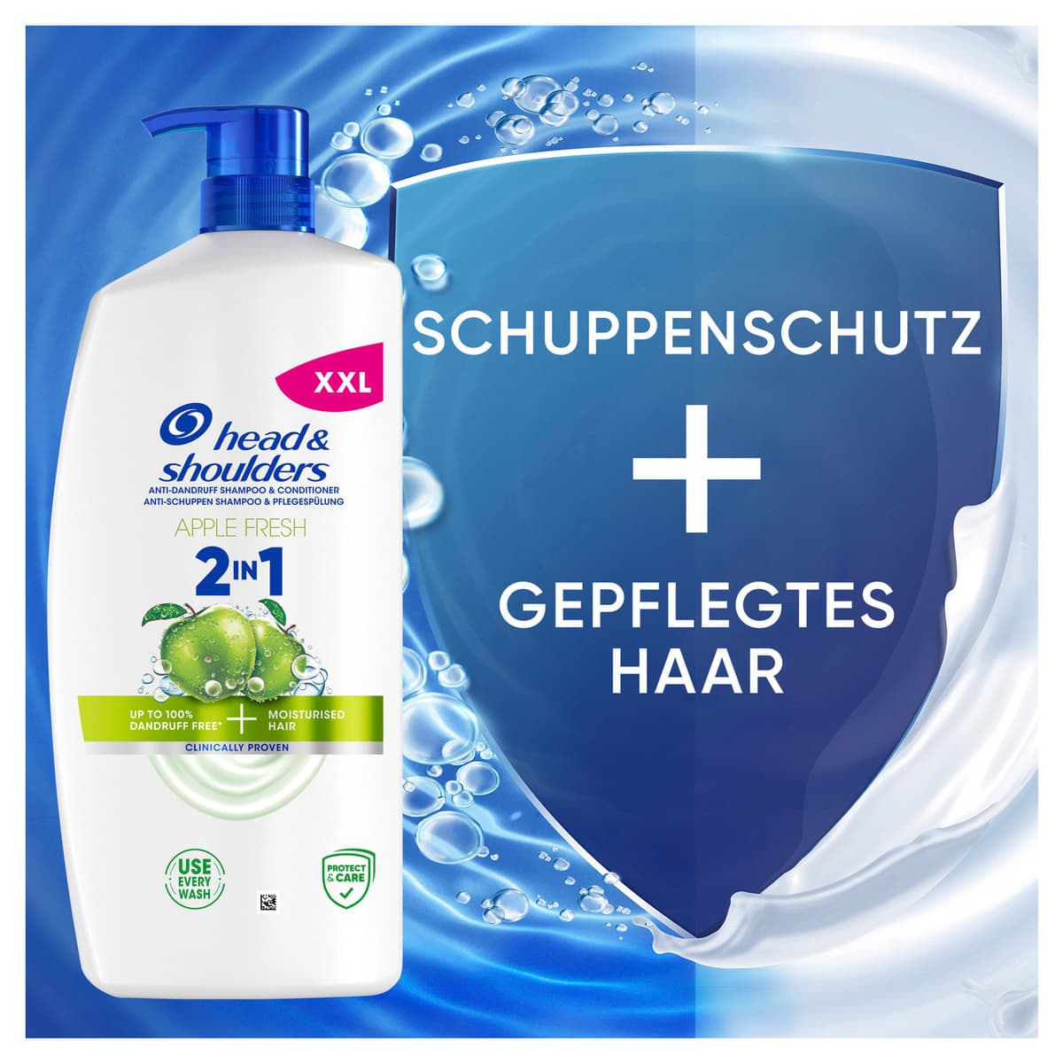 Produktbild Head & Shoulders Anti Schuppen Haarshampoo 2in1 apple fresh 5 von 16