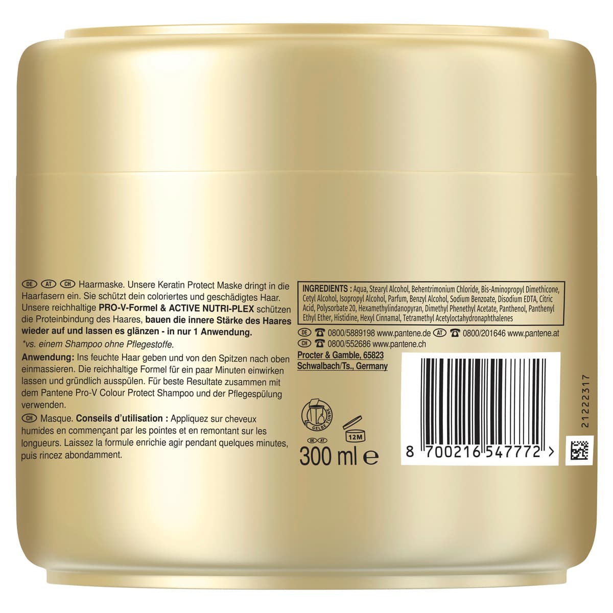 Produktbild Pantene PRO-V Haarkur/Balsam/ Color Protect Intensiv-Maske 300ml 3 von 9