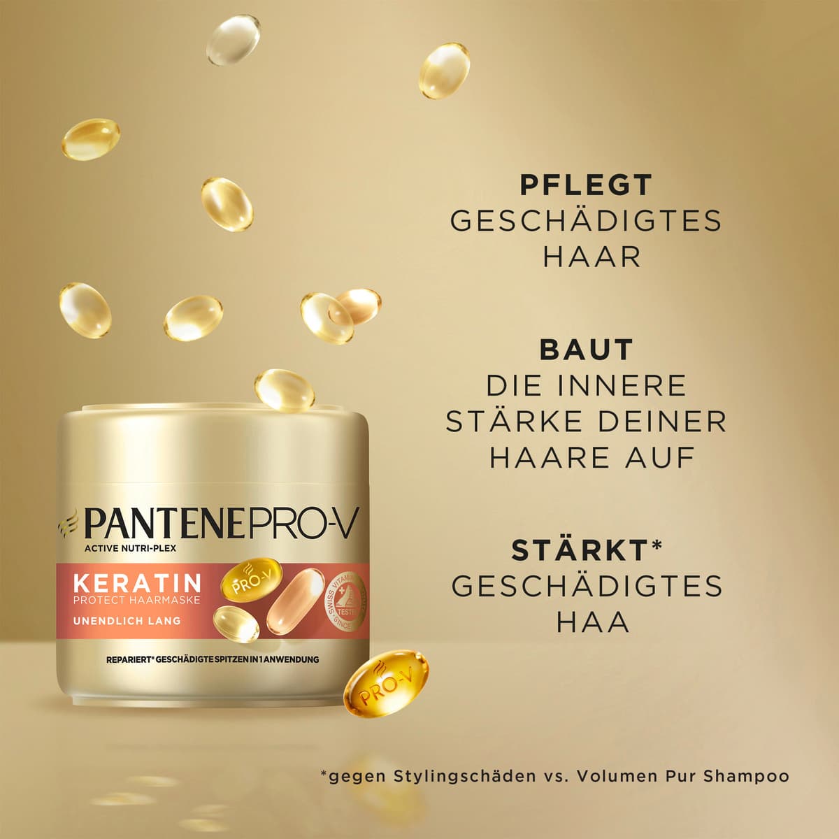Produktbild Pantene PRO-V Unendlich Lang Keratin Haarmaske 6 von 9