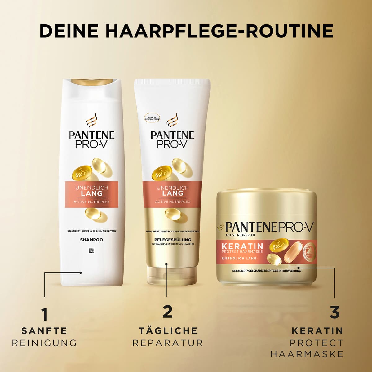 Produktbild Pantene PRO-V Unendlich Lang Keratin Haarmaske 4 von 9