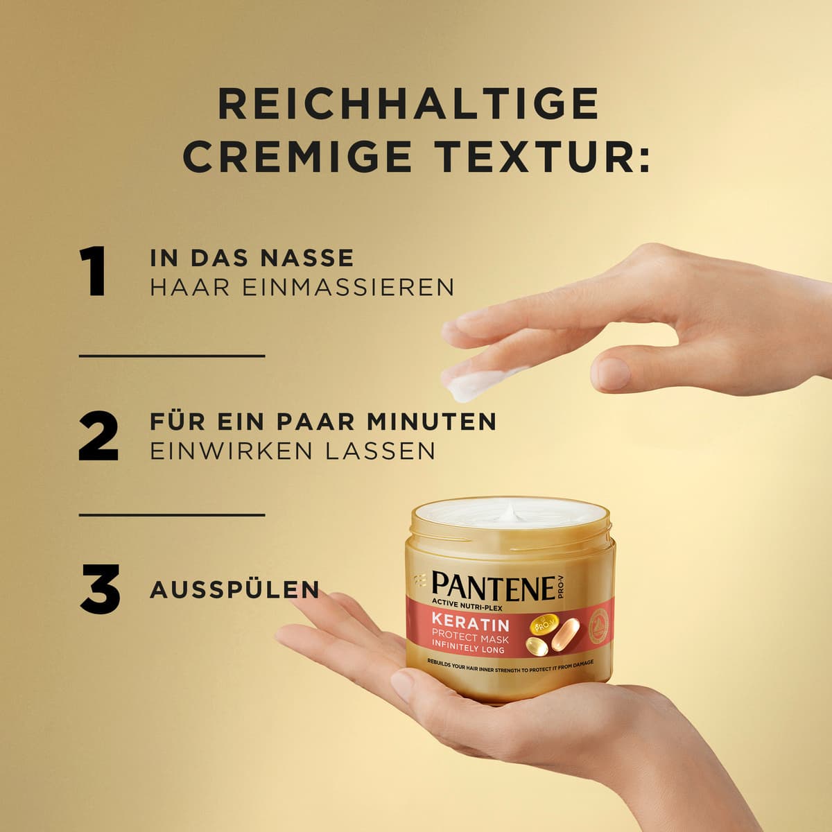 Produktbild Pantene PRO-V Unendlich Lang Keratin Haarmaske 8 von 9