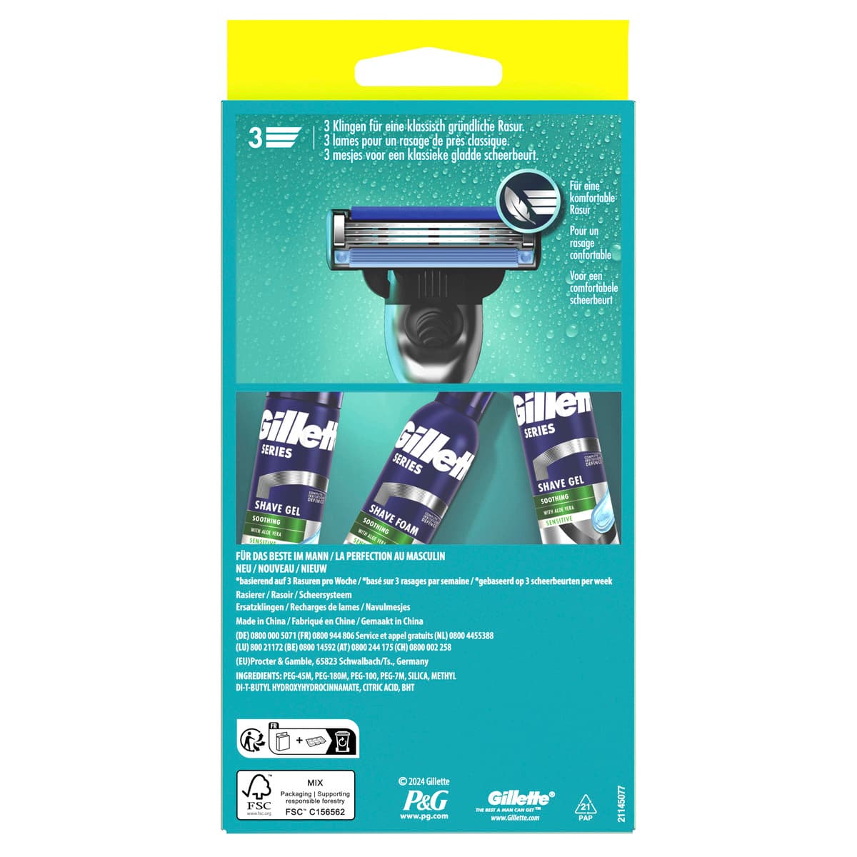 Produktbild Gillette MACH3 Klingen 6 Stück + Handstück 2 von 8