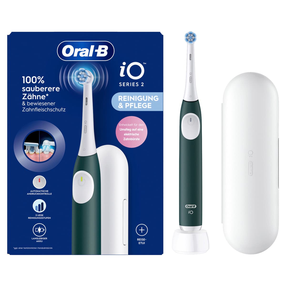 Produktbild Oral-B Elektrische Zahnbürste iO2 Forest Green 3 von 10