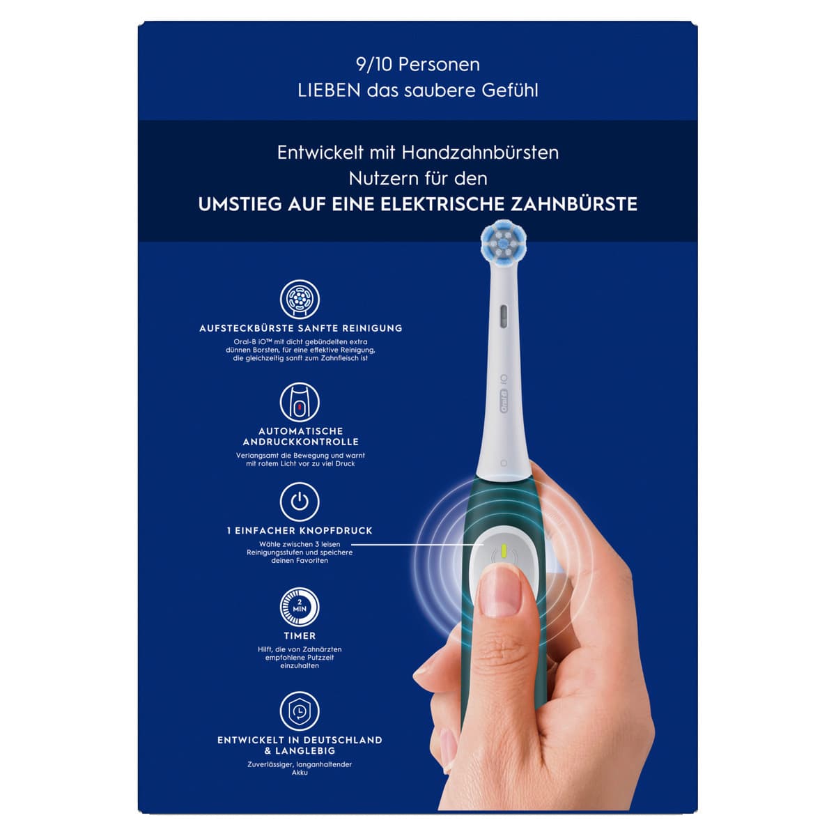 Produktbild Oral-B Elektrische Zahnbürste iO2 Forest Green 4 von 10