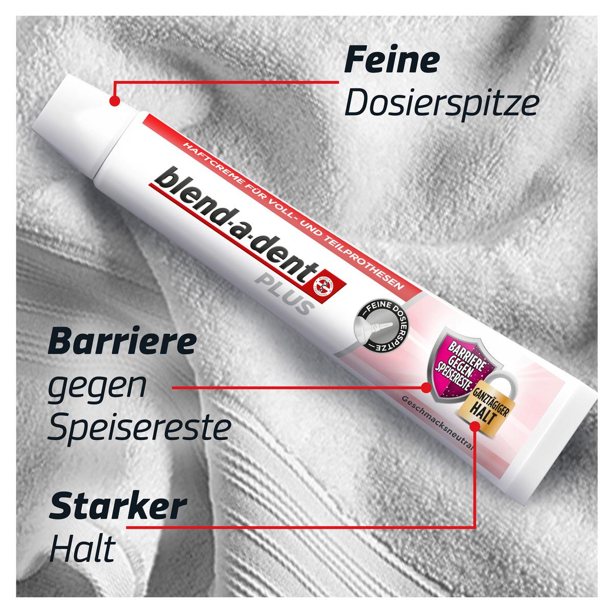Produktbild Blend-A-Dent PLUS Haftcreme Barriere gegen Speisereste - Geschmacksneutral  7 von 11