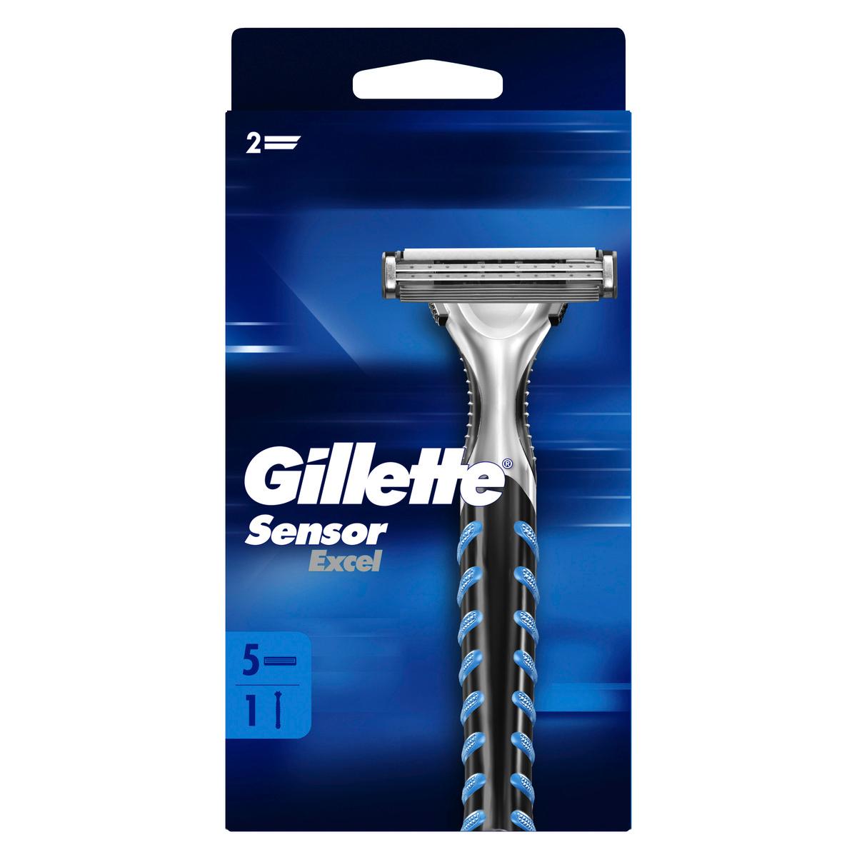Gillette Sensor Excel Rasierer Universal mit 5 Klingen 