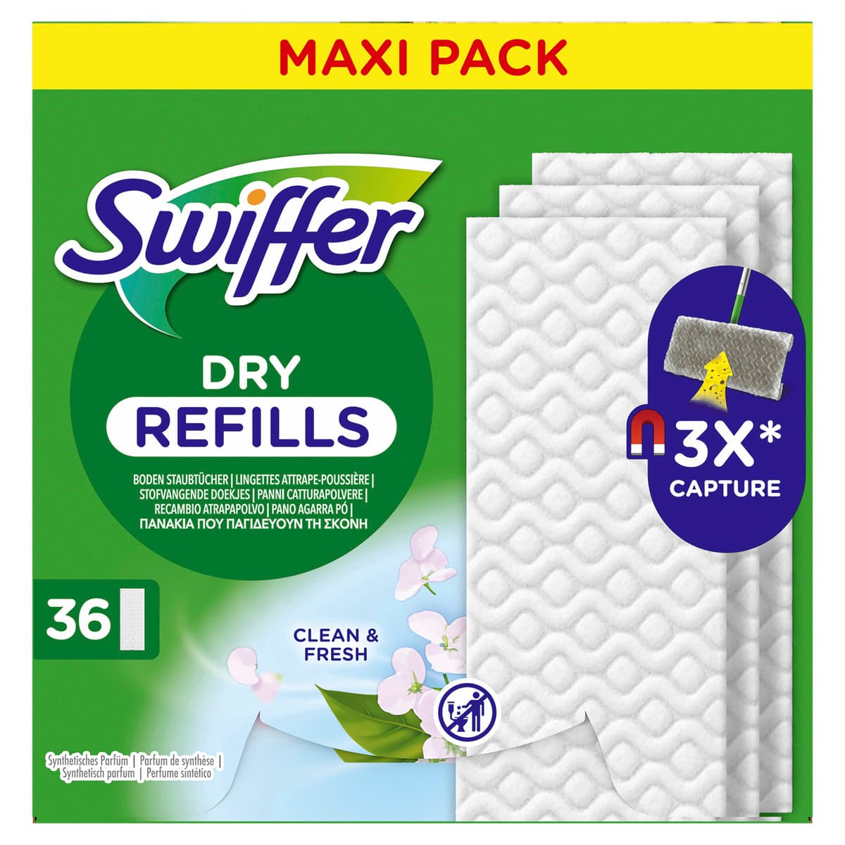 Swiffer Wischtücher trocken Nachfüllpackung mit Duft