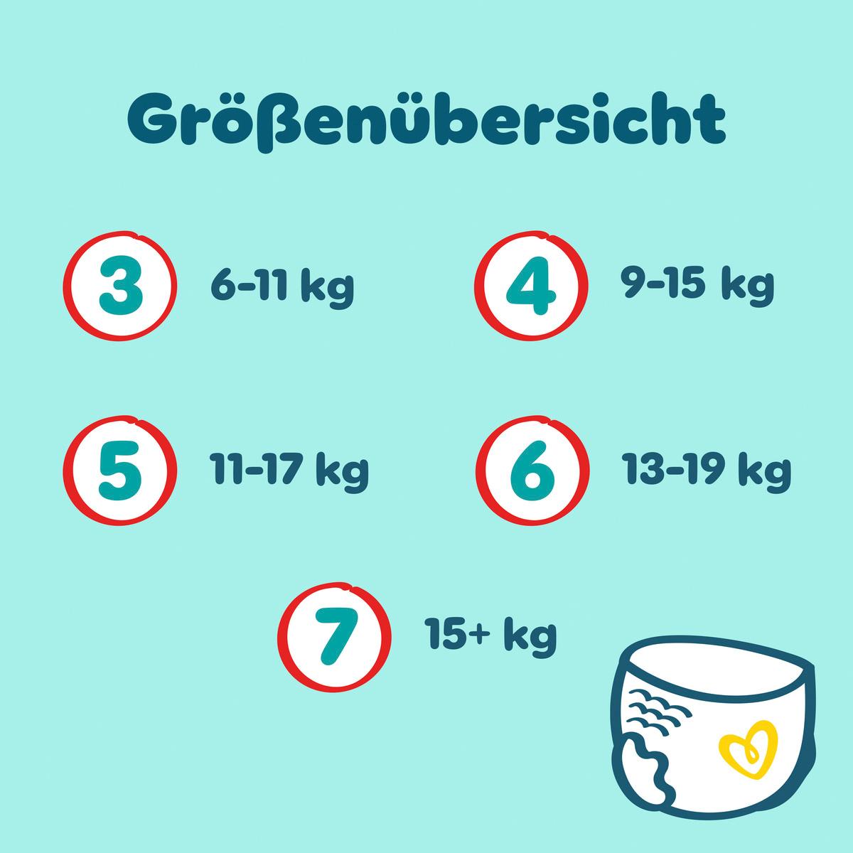 Produktbild Pampers Premium Protection Pants Windeln Gr.4 Maxi 9-15kg Big Pack 6 von 11