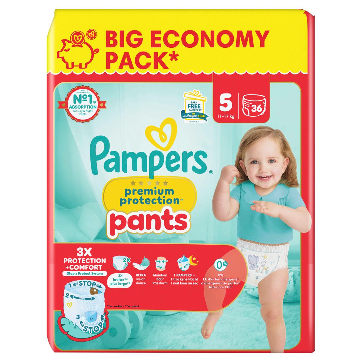 Produktbild Pampers Premium Protection Pants Underjams Gr.5 Junior 11-17kg Big Pack  2 von 9