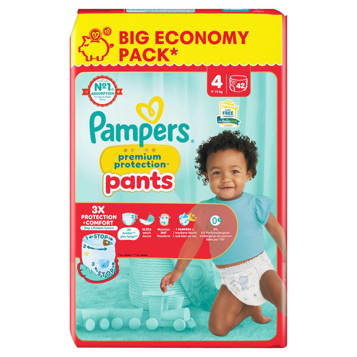 Produktbild Pampers Premium Protection Pants Windeln Gr.4 Maxi 9-15kg Big Pack 2 von 11