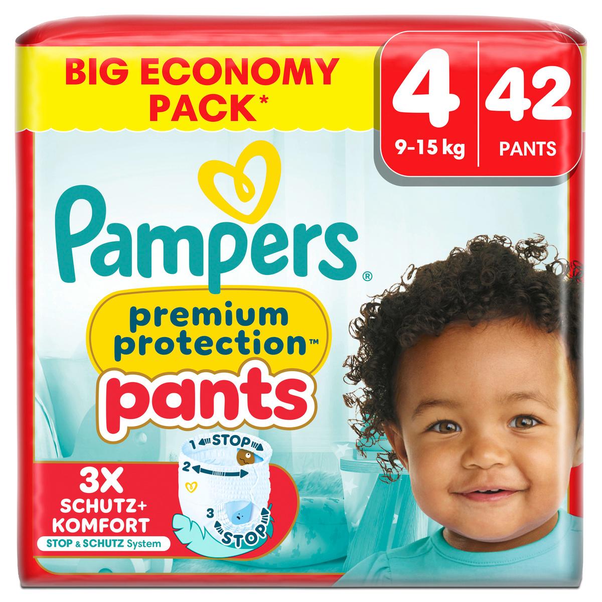 Pampers Premium Protection Pants Windeln Gr.4 Maxi 9-15kg Big Pack