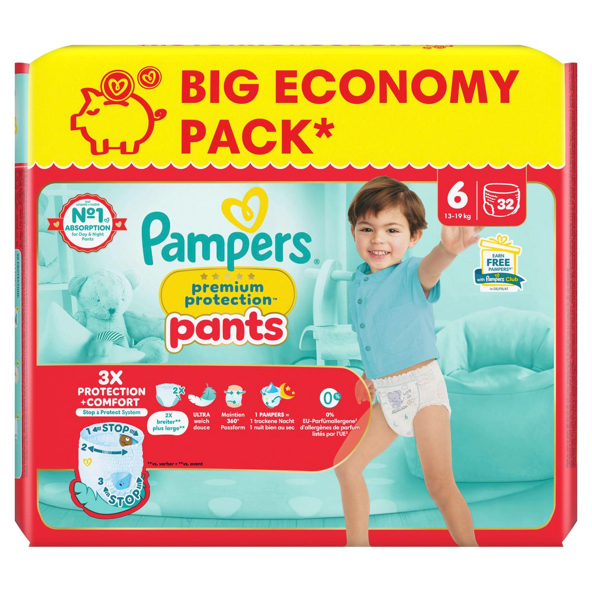 Produktbild Pampers Premium Protection Pants Windeln Gr.6 Extra Large 13-19kg Big Pack  2 von 11