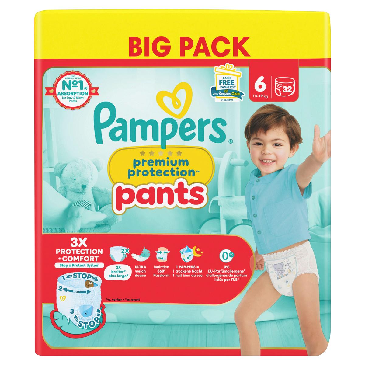 Produktbild Pampers Premium Protection Pants Windeln Gr.6 Extra Large 13-19kg Big Pack  3 von 11