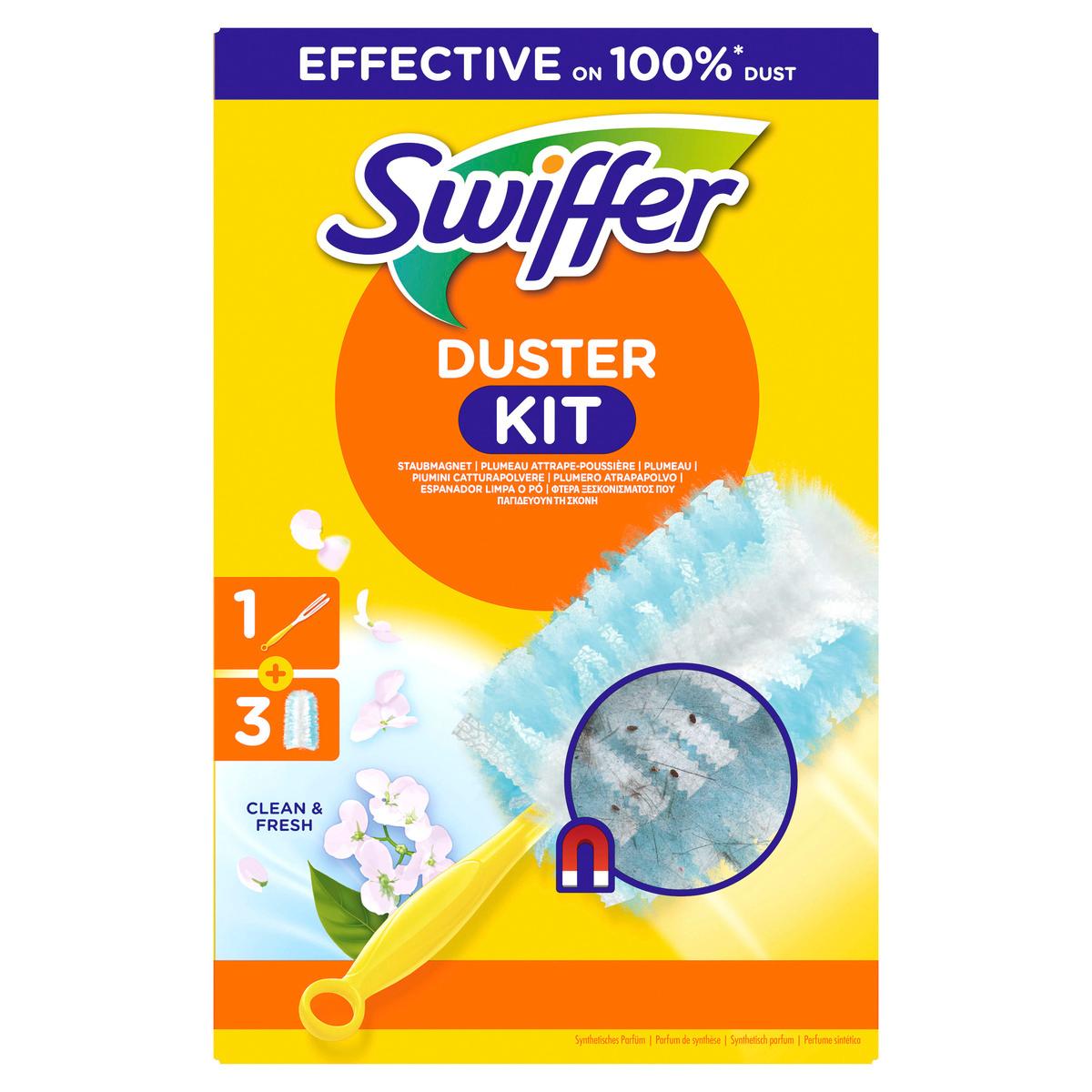 Swiffer Staubmagnet Starterset Griff + 3 Tücher mit Duft