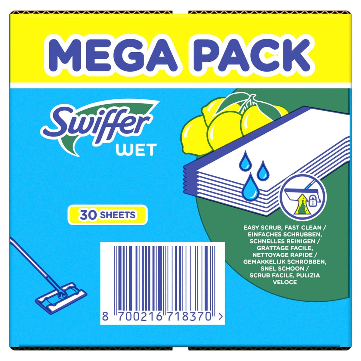 Produktbild Swiffer Wischtücher nass Nachfüllpackung Citrus Fresh Mega Pack 7 von 13