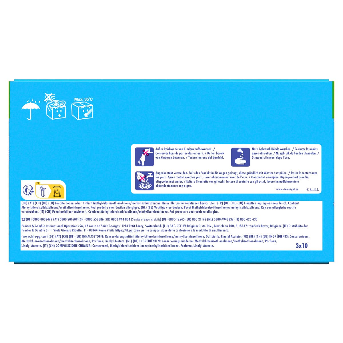 Produktbild Swiffer Wischtücher nass Nachfüllpackung Citrus Fresh Mega Pack 4 von 13
