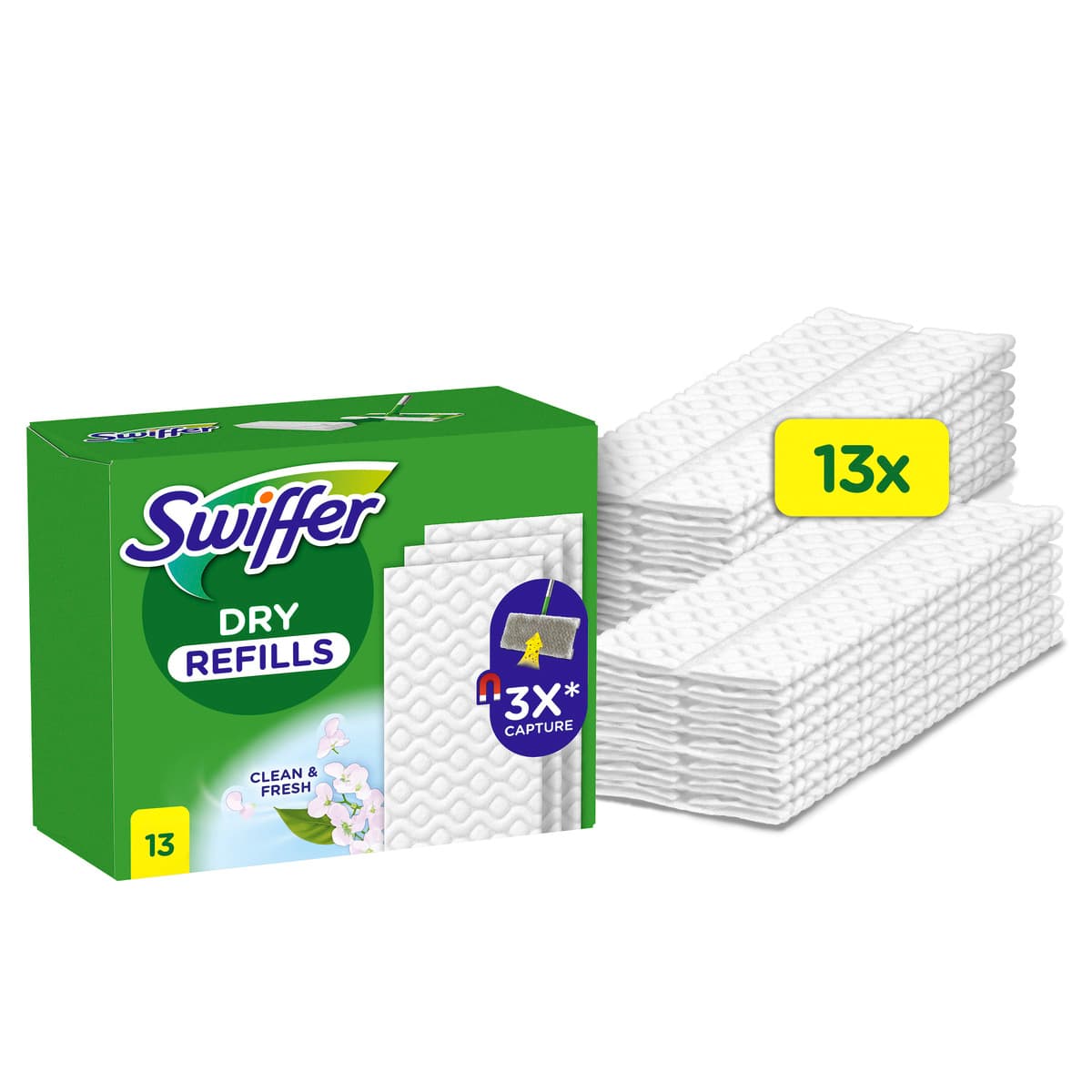 Produktbild Swiffer Wischtücher trocken Nachfüllpackung mit Duft 2 von 10