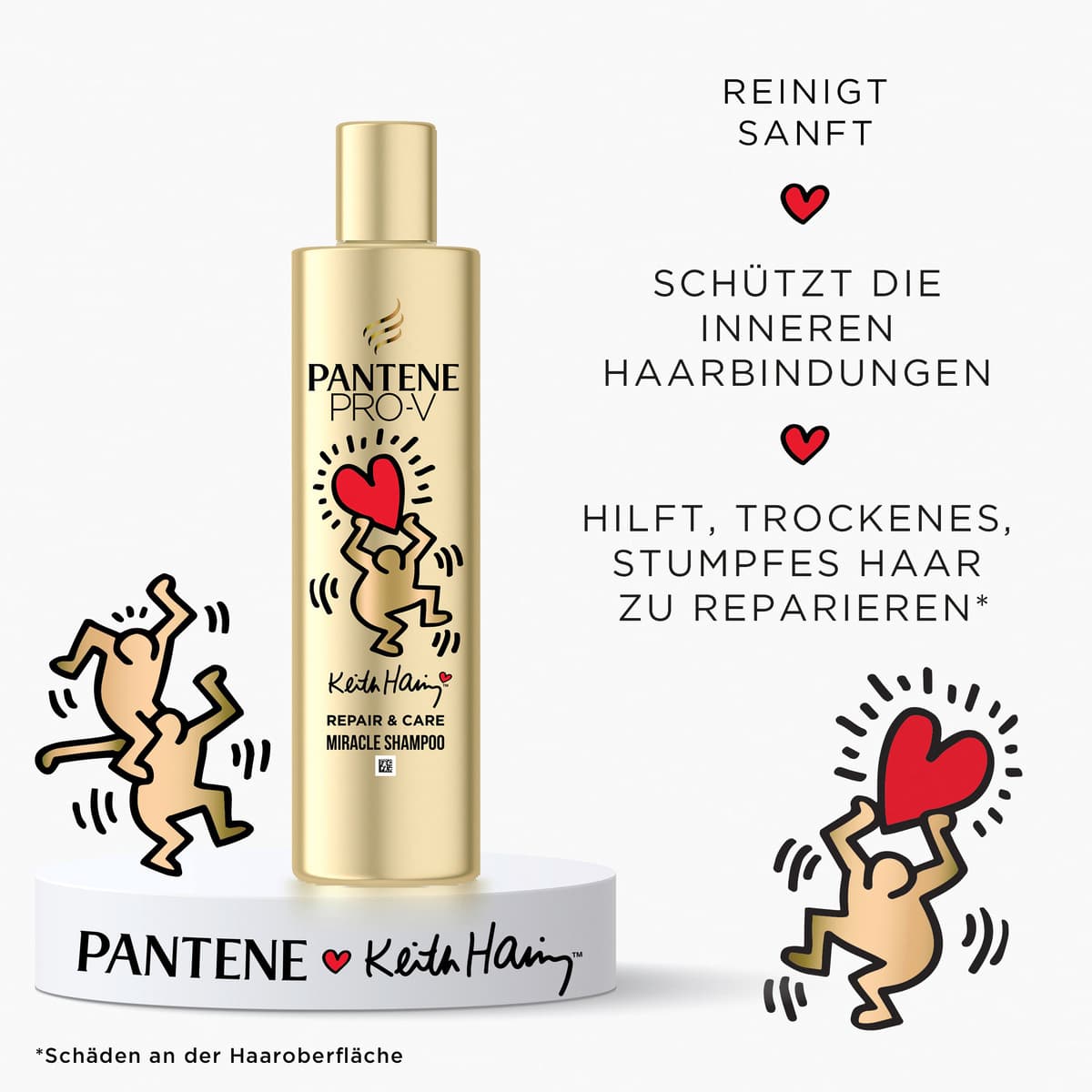 Produktbild Pantene PRO-V Haarshampoo Keith Haring Repair & Care Miracle Serum 4 von 8