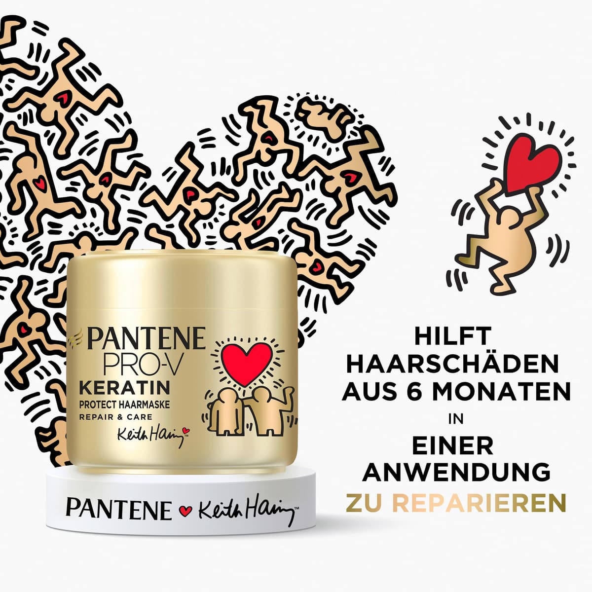 Produktbild Pantene PRO-V Haarmaske Keith Haring Repair & Care  4 von 10