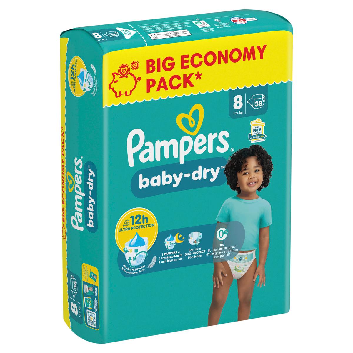 Produktbild Pampers BABY DRY Windeln Gr.8 Extra Large 17+kg Big Pack  4 von 12