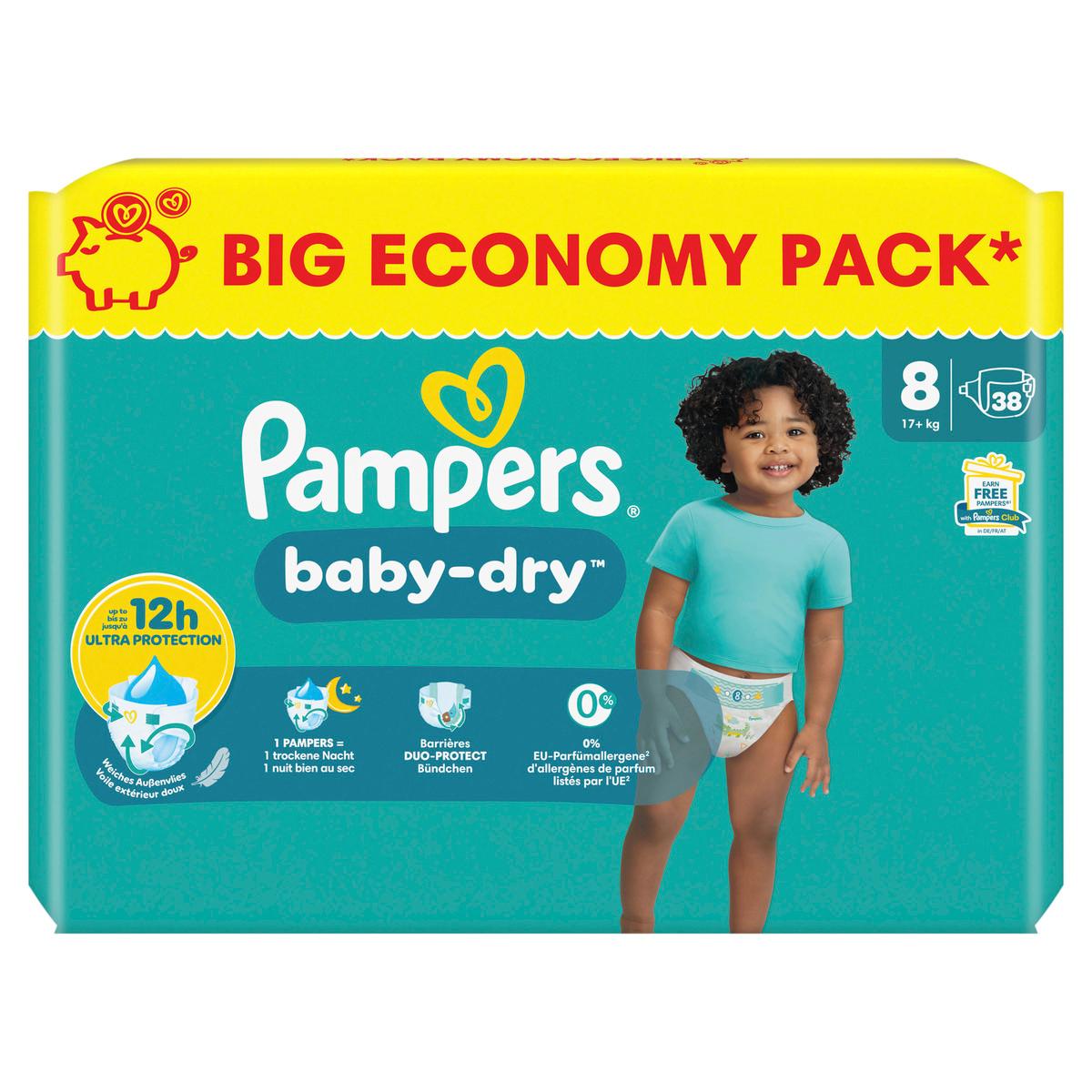 Produktbild Pampers BABY DRY Windeln Gr.8 Extra Large 17+kg Big Pack  2 von 12