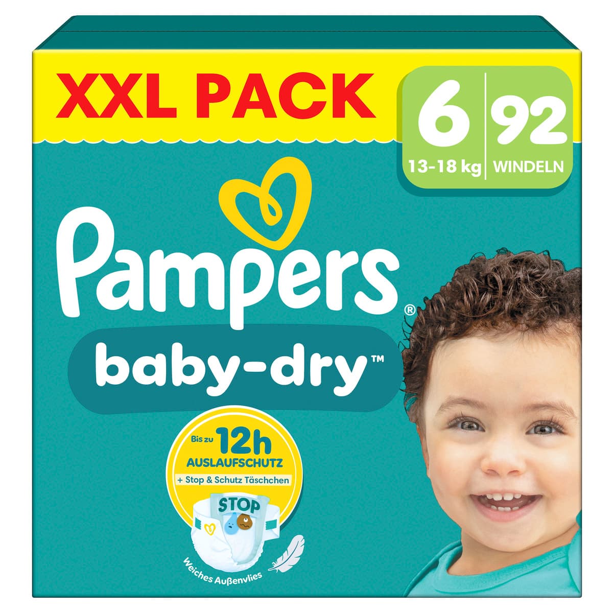 Pampers BABY DRY Windeln Gr.6 Extra Large 13-18kg XXL Pack 